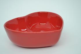 Kit 2 Bowls Coração Vermelho de Cerâmica 500ml - Ki Cerâmica