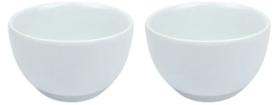 Kit 2 Bowls Tigela 250ml em Porcelana Branca