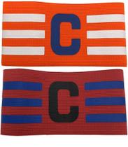 Kit 2 Braçadeiras Faixa de Capitão Elástica de Futebol