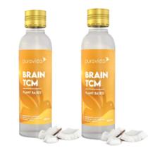Kit 2 Brain TCM Lotus Óleo De Coco PuraVida S/glúten 300ml Vegano
