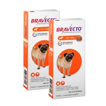 Kit 2 Bravecto para Cães entre 4,5 e 10kg com 1 Comprimido Mastigável