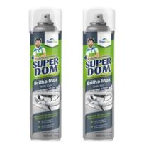 Kit 2 Brilho Inox Spray Limpador De Uso Geral DomLine 300ml