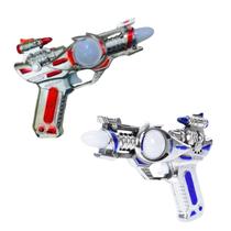 Kit 2 Brinquedo Arma Pistola Missão Espacial Com Luz led E Som presente festa infantil interativo Kit 2 Brinquedo Arma Pistola Missão Espacial Com Luz led E Som presente festa infantil interativo