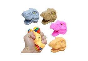 Kit 2 Brinquedo Cabeça Dinossauro Apertar Squishy AntiStress