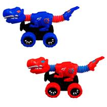 Kit 2 Brinquedo Dinossauro tubos telescópicos Stress Diy