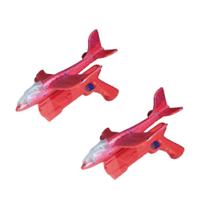 Kit 2 Brinquedo Lançador de Avião Luminoso Vermelho AP TOYS