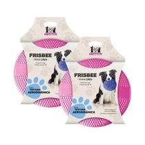 Kit 2 Brinquedo Sanremo Pet Frisbee Dog Cachorro - 25cm