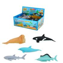 Kit 2 Brinquedos Antistress Animais Marinhos Squishy Estica Kit 2 Brinquedos Antistress Animais Marinhos Squishy Estica