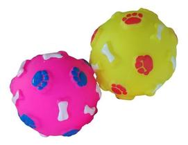 Kit 2 Brinquedos Bola Colorida Para Cães Cachorros Filhotes