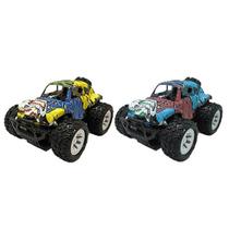 Kit 2 Brinquedos Carrinho De Fricção 4Wd Off Road Grafite