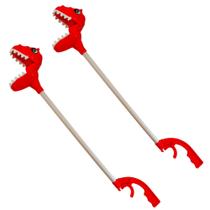 Kit 2 Brinquedos de Dinossauro Cores Diferentes Pega Objetos - DinoLegal