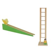 Kit 2 Brinquedos de Movimento - Pato com Rampa + Mané na Escada - Fábrica da Imaginação