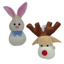 Kit 2 Brinquedos De Pelúcias Grandes Para Cães E Gatos