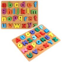 Kit 2 Brinquedos Educativo Letras Minuscula Maiscula Encaixe Kit 2 Brinquedos Educativo Letras Minuscula Maiscula Encaixe