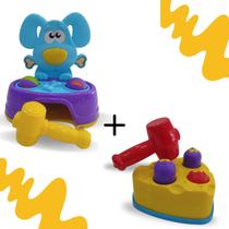 Kit 2 Brinquedos Interativos Bate Dog e Rata Tuff Brinquedos