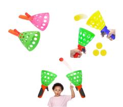 Kit 2 Brinquedos Lança E Pega Bolinhas Passe Jogar Pegar Kit 2 Brinquedos Lança E Pega Bolinhas Passe Jogar Pegar