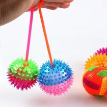 Kit 2 Brinquedos Pet Bolinha Interativa Som Luz De Led Pisca