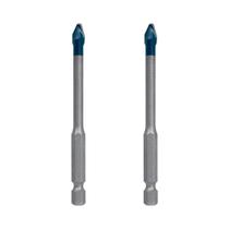 Kit 2 broca bosch expert hex9 6x90mm porcelanato e cerâmica