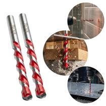 Kit 2 Broca Videa Multimaterial 6mm Ferro Madeira Concreto