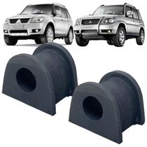 Kit 2 bucha borracha barra estabilizadora dianteira pajero tr4 io 1998 a 2016 (22mm)