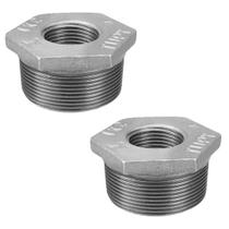 Kit 2 bucha redução galvanizada 1.1/2x1 remadi Kit 2 bucha redução galvanizada 1.1/2x1 remadi