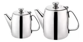 Kit 2 Bule De Aço Inoxidável 1,5l + 2l Com Filtro Interno