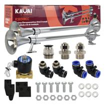 Kit 2 Buzinas 74cm Marítima + Válvula 1/2 Pol 24v + Conexões Kit 2 Buzinas 74cm Marítima + Válvula 1/2 Pol 24v + Conexões