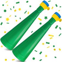 Kit 2 Buzinas Vuvuzelas Cornetas Som Alto Para Torcida Do Brasil Copa Do Mundo Kit 2 Buzinas Vuvuzelas Cornetas Som Alto Para Torcida Do Brasil Copa Do Mundo