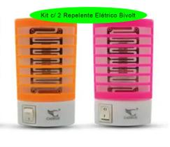 Kit 2 c/ Repelente Eletrico Atrai E Mata Mosquitos Moscas Pernilongo Bivolt