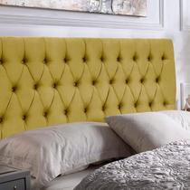 Kit 2 Cabeceiras Painel Imperatriz 193Cm Cama Box King Suede Amarelo