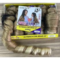 KIT 2 Cabelo FRENCH CURL CHEREY Para Tranças Com Pontas Onduladas Premium 800g