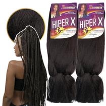 Kit 2 Cabelo Jumbo Tranças Hiper X Jumbão Box Braid