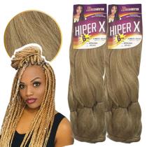 Kit 2 Cabelo Jumbo Tranças Hiper X Jumbão Box Braid