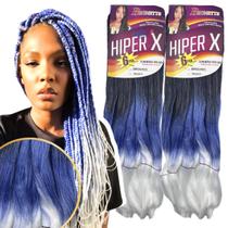 Kit 2 Cabelo Jumbo Tranças Hiper X Jumbão Box Braid