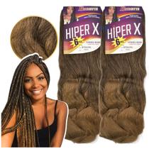 Kit 2 Cabelo Jumbo Tranças Hiper X Jumbão Box Braid