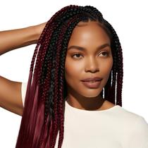 Kit 2 Cabelos Afro Jumbo para Trança Box Braid Twist Aplique Textura Natural Profissional Kit 2 Cabelos Afro Jumbo para Trança Box Braid Twist Aplique Textura Natural Profissional