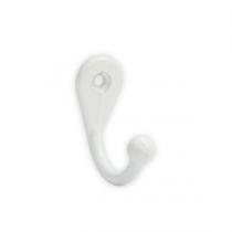Kit 2 Cabide Gancho Simples Grande Branco Ref. 4101 - Loth