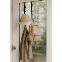Kit 2 Cabide Suporte Para Porta e Armários Com 7 Ganchos Pendurar Acessórios Roupas