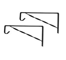 Kit 2 Cabideiro Colonial Prateleira Arara Roupa 30cm Preto Kit 2 Cabideiro Colonial Prateleira Arara Roupa 30cm Preto