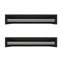 Kit 2 Cabideiro de parede suspenso 80x25x11,5 Preto