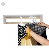 Kit 2 Cabideiros De Parede Arara Porta Roupas Quarto Closet
