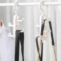 Kit 2 Cabides com 8 Ganchos Triplique Multi-Uso Bolsas Bonés Kit 2 Cabides com 8 Ganchos Triplique Multi-Uso Bolsas Bonés