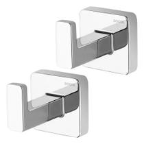 Kit 2 Cabides Docol Trip Cromado Para Banheiro 90007617006 Cromado