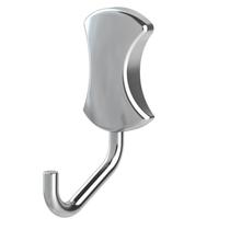 Kit 2 Cabides Duplo Clic Meber Metais Cinza/Cromado