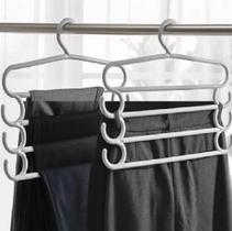 Kit 2 Cabides Multiuso Com Ganchos Para Calça Gravata 4 Em 1 Kit 2 Cabides Multiuso Com Ganchos Para Calça Gravata 4 Em 1