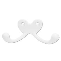 Kit 2 Cabides P/ Roupa Ganchos Duplos Metal