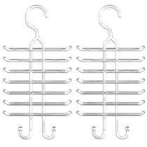 Kit 2 Cabides para Gravatas Cintos Suporte Organizador de Closets Armários Cristal Kit 2 Cabides para Gravatas Cintos Suporte Organizador de Closets Armários Cristal