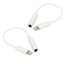 Kit 2 Cabo Adaptador Fone Ouvido P2 Femea x Lightning Jack Pra Smartphone S/ Entrada P2 Audio Música