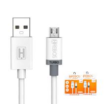 Kit 2 Cabo carregador turbo micro usb v8 celular 1,2M Dados