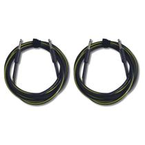 Kit 2 Cabo P10 + P10 3.05M 0.30Mm Classic Séries Preto E Am